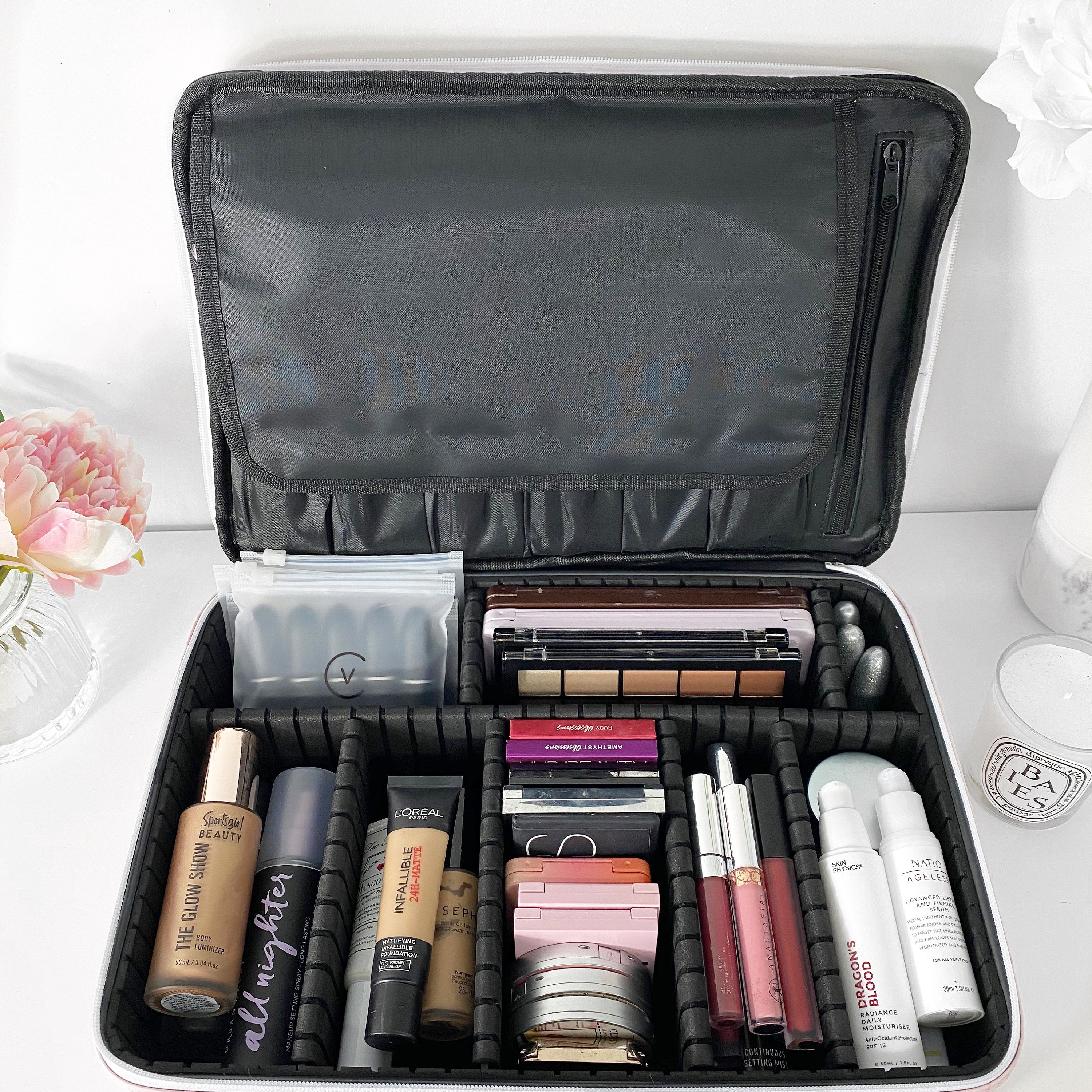 LARGE Makeup Bag Vanity Collections PINK MARBLE  Etsy