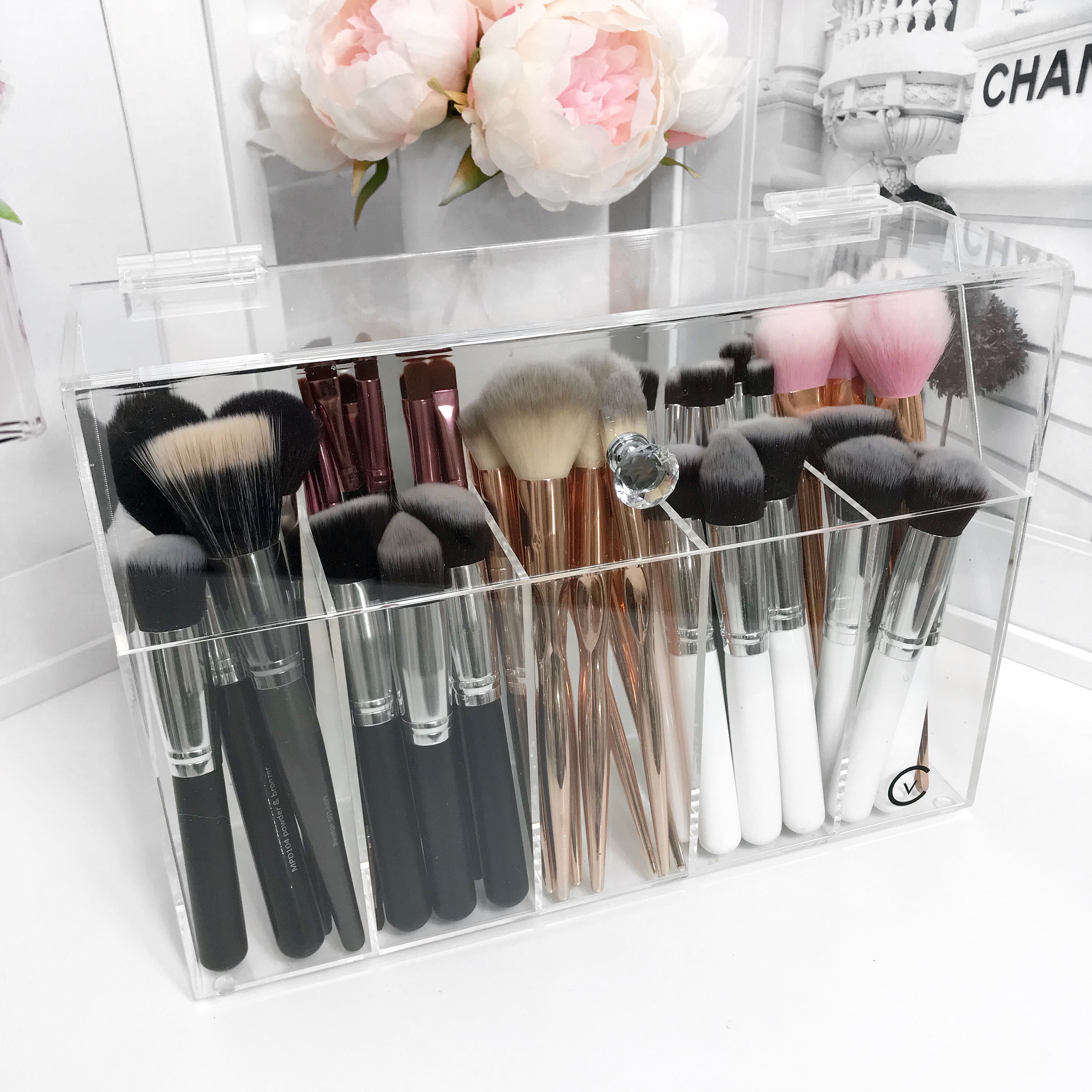 Creative Make Up Brush Holders With Lid, Dustp-roof Makeup Brush