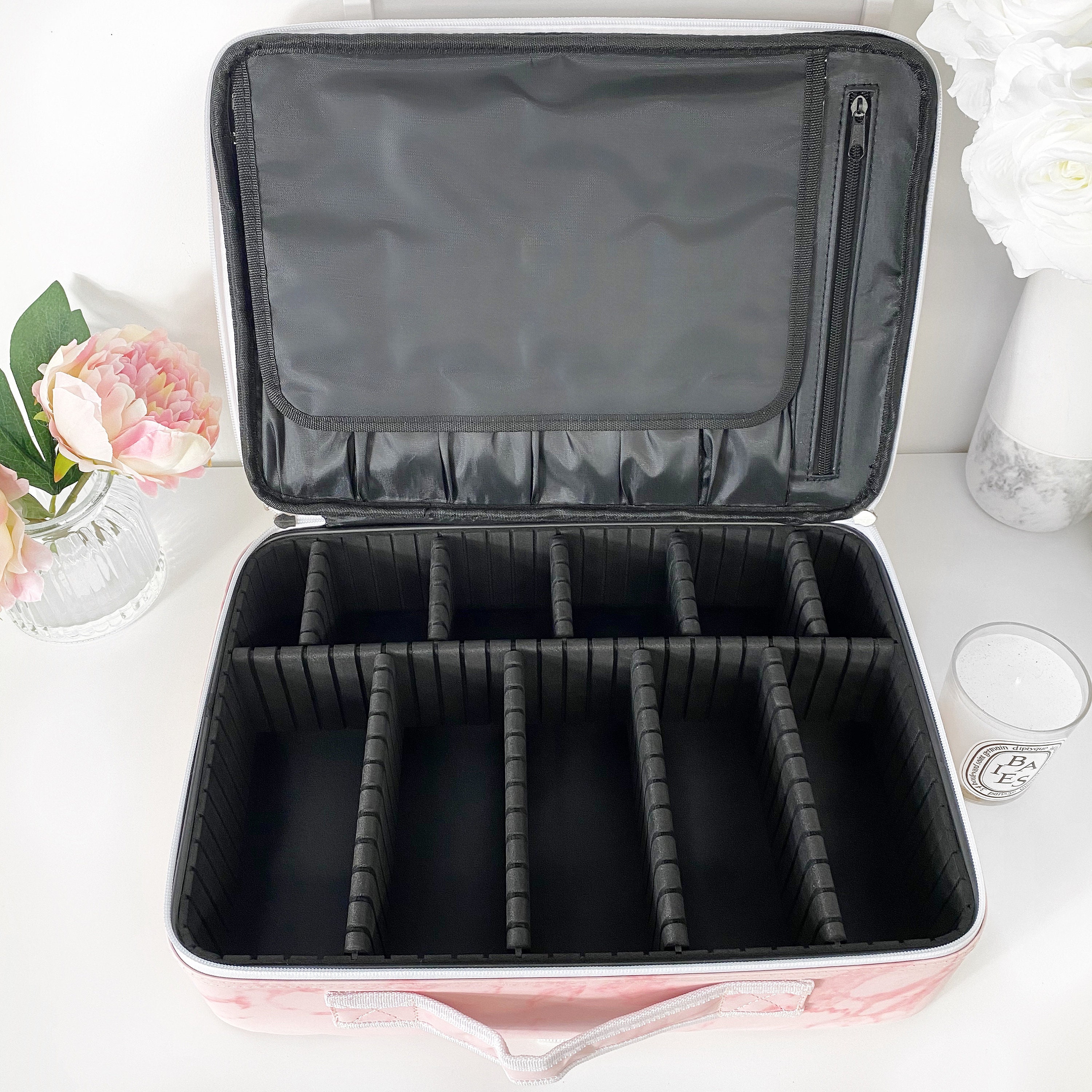 LARGE Makeup Bag Vanity Collections PINK MARBLE Etsy