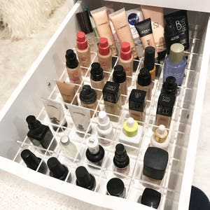 Acrylic makeup organizer organiser storage divider Set 4
