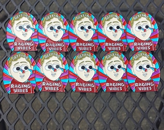 TEN PACK Getting Raging Vibes heady hat pins