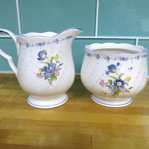 Lovely Blue Peony By Nikko Preowned Various Dinnerware Pieces, Excellent to Good Condition