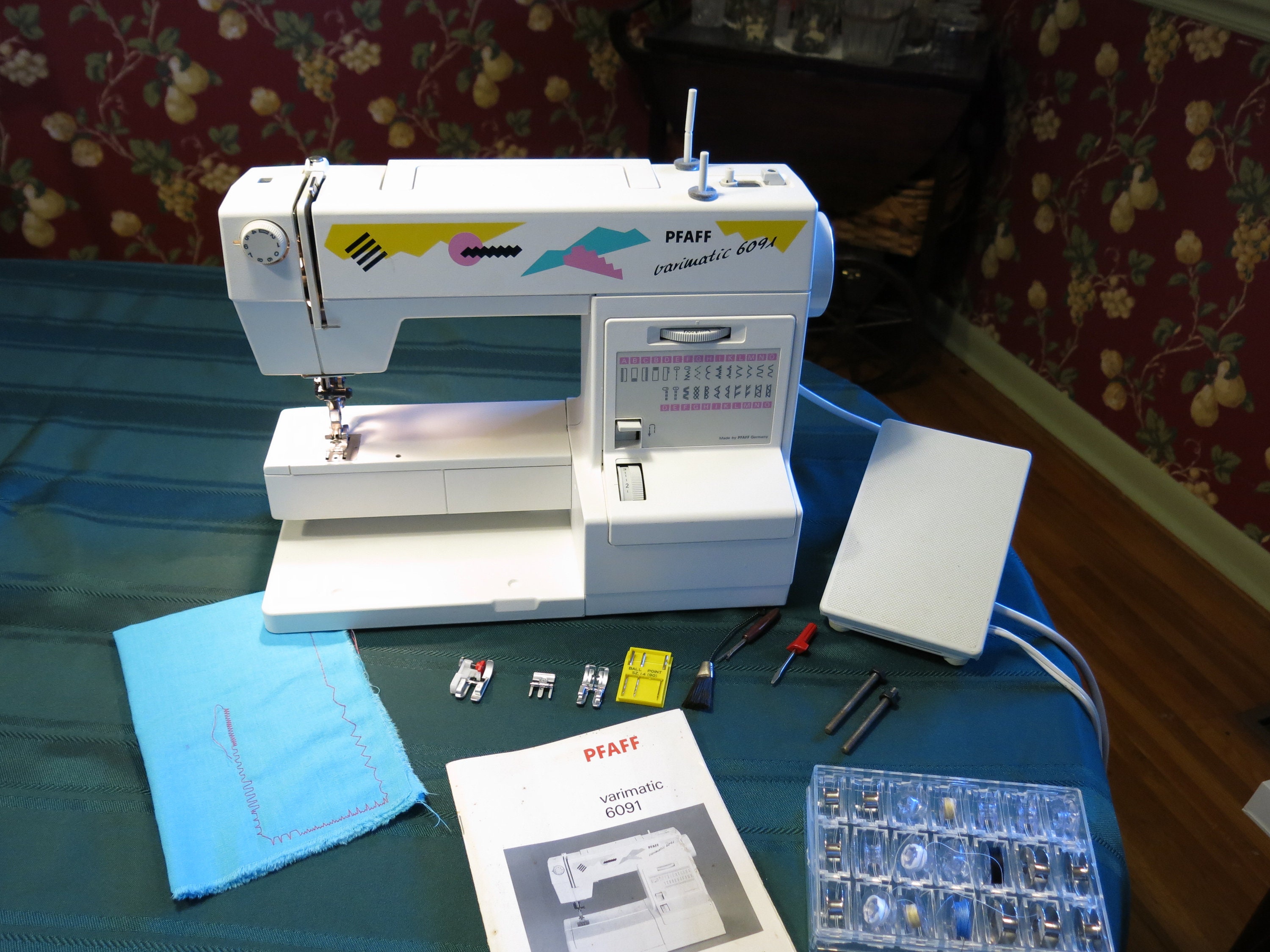 Sewing & Needlecraft Works Like New! Very Hard To Find Pfaff 6091 Varimatic Sewing Machine With