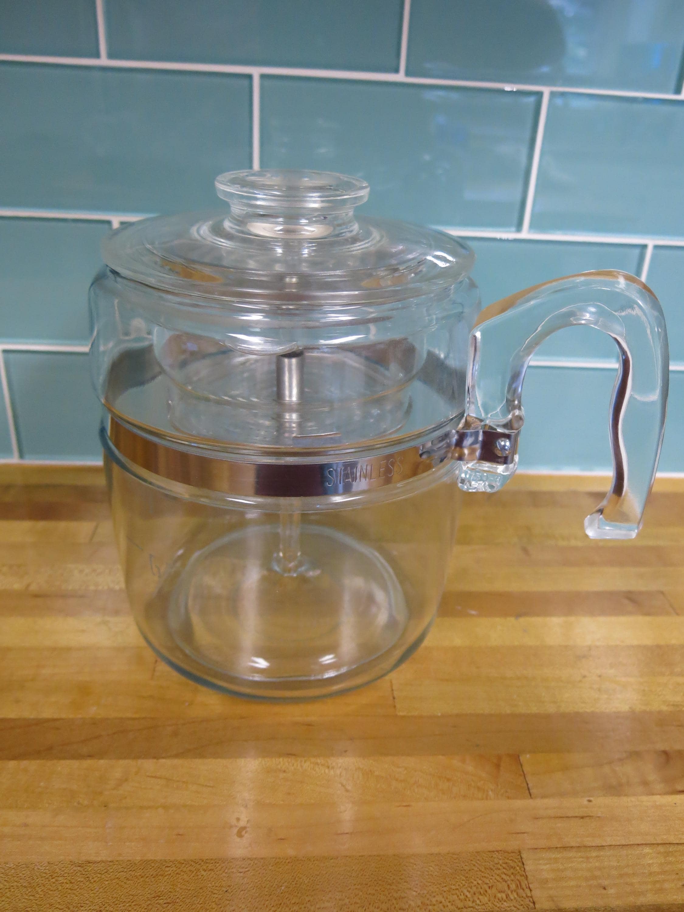 ほぼ完璧なヴィンテージ パイレックス 7759 9カップ パーコレーター