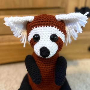 Crochet Red Panda Pattern - PDF DOWNLOAD - DIY Amigurumi Red Panda Crochet Plush Toy - Easy, Beginner Friendly Zoo Animal Crochet Project