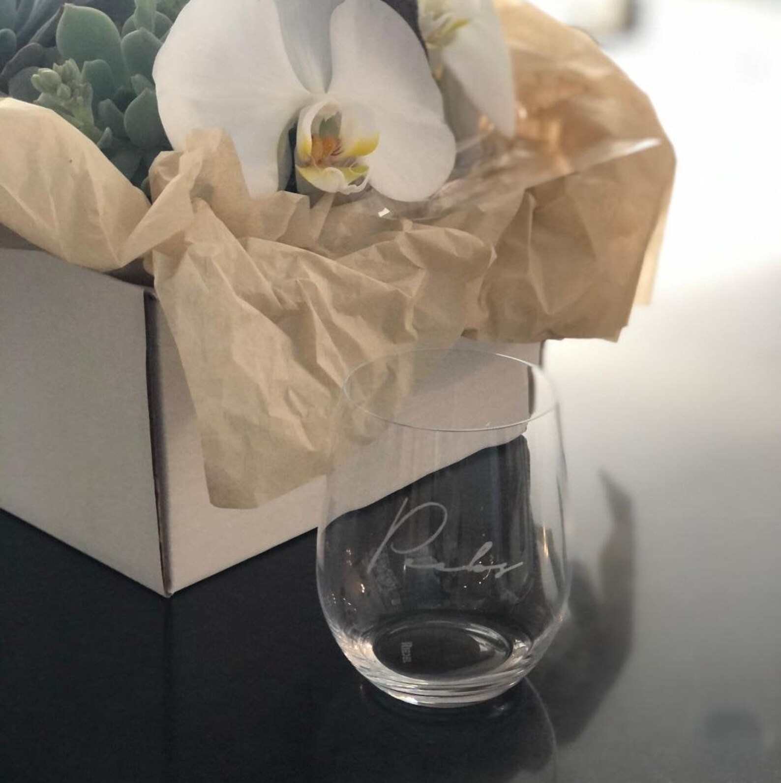 Personalized Etched Riedel Wine Glass Etsy