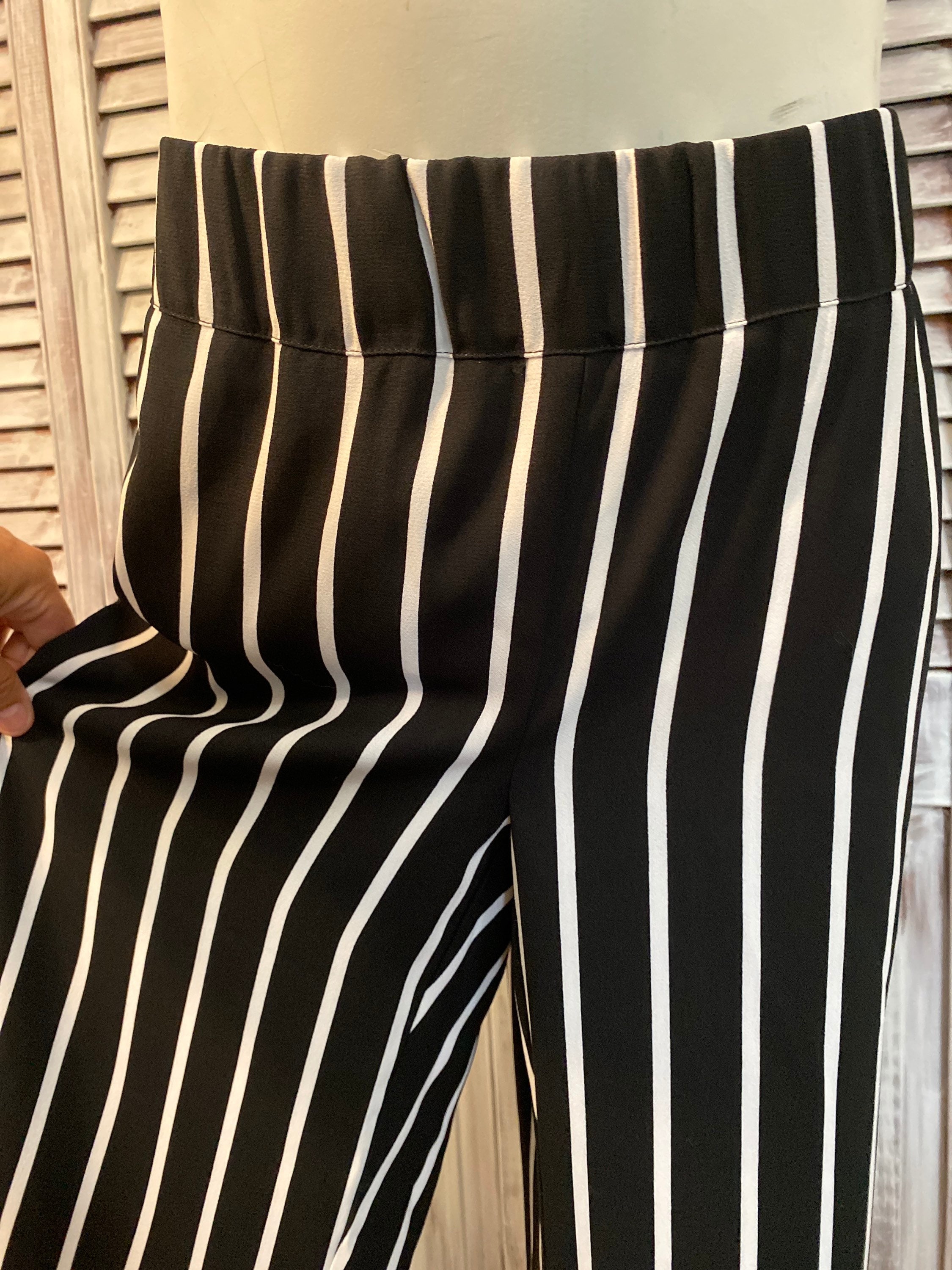 striped capri pants