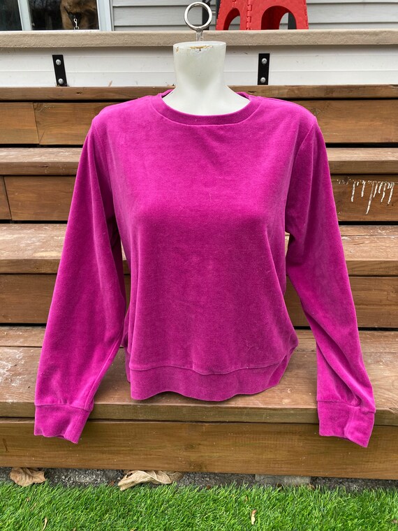 Fuchsia Sweater in Velvet Ratine 