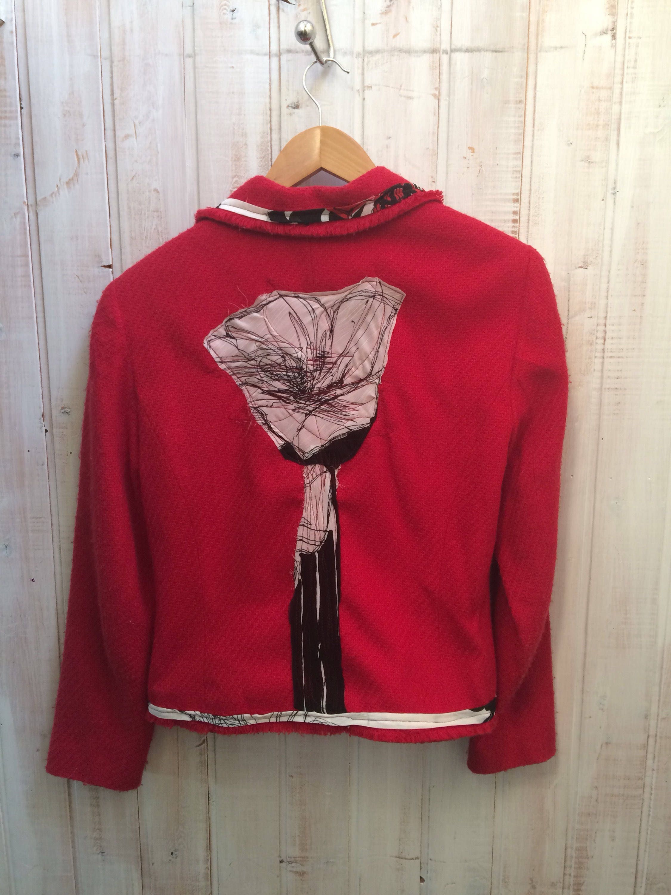 Blazer upcycled clothing recycling vintage refashioned Etsy