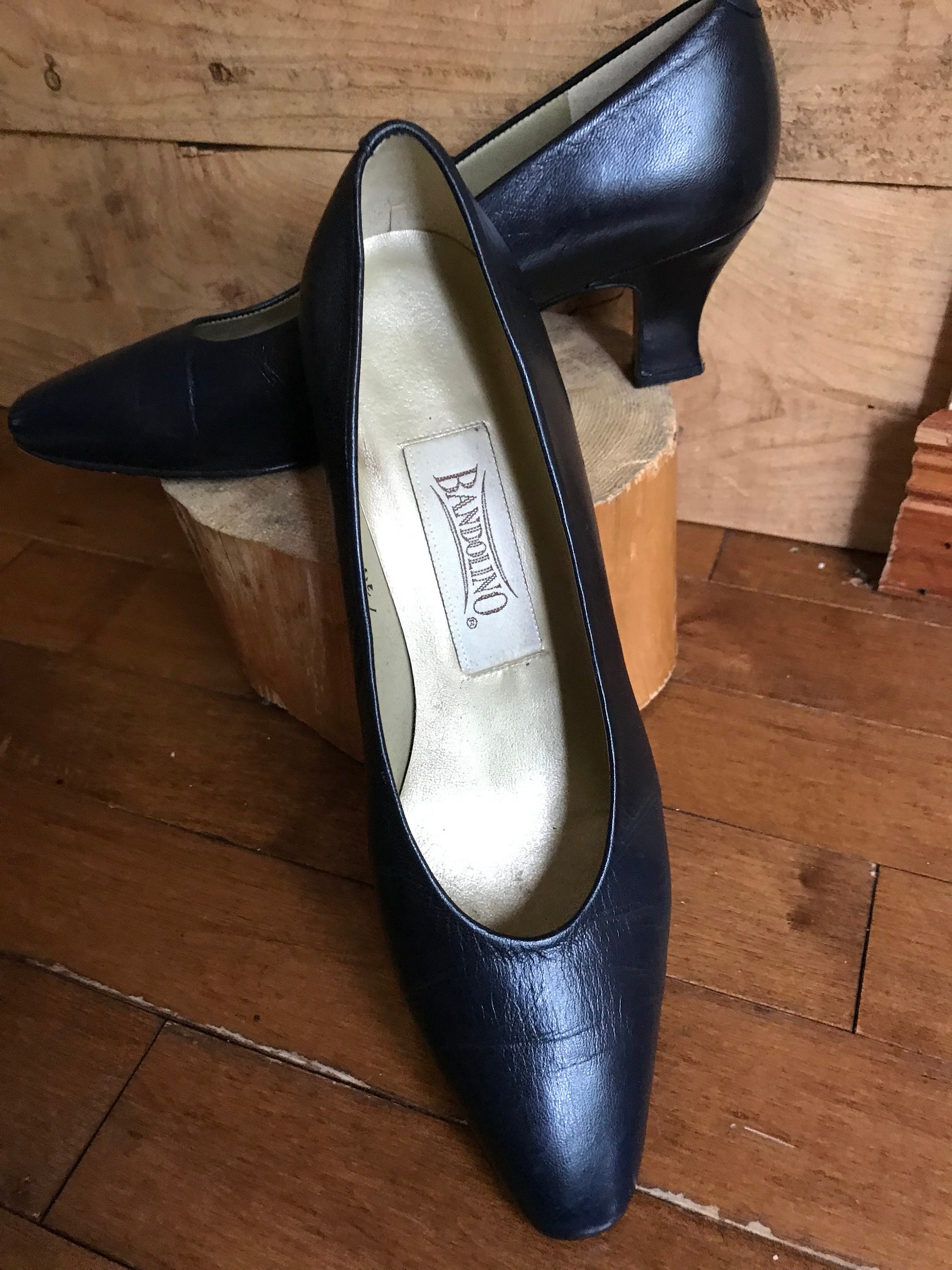 Zapatos de sal n sal n zapato Bandolino piel negro talla 7 1 2