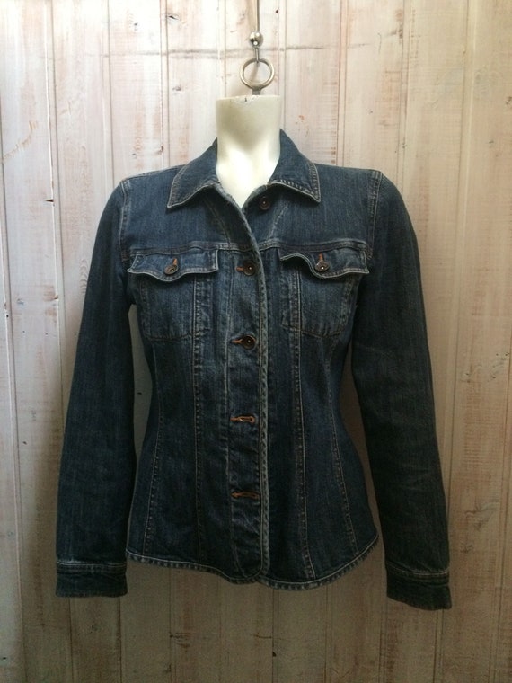 Veston, vintage jacket jeans, 80year old jeans jac