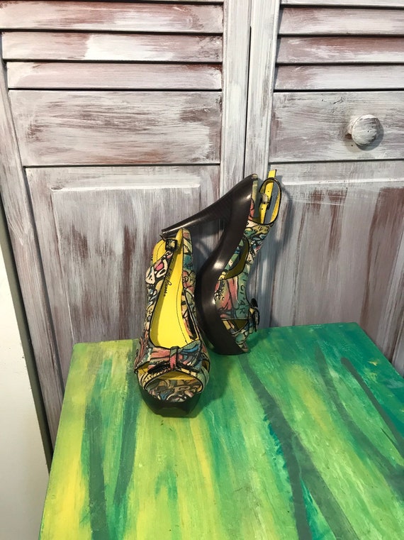 Sandales à online talons multicolores