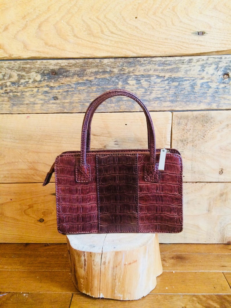 like new all leather Mimi handbag vintage 70s retro purse