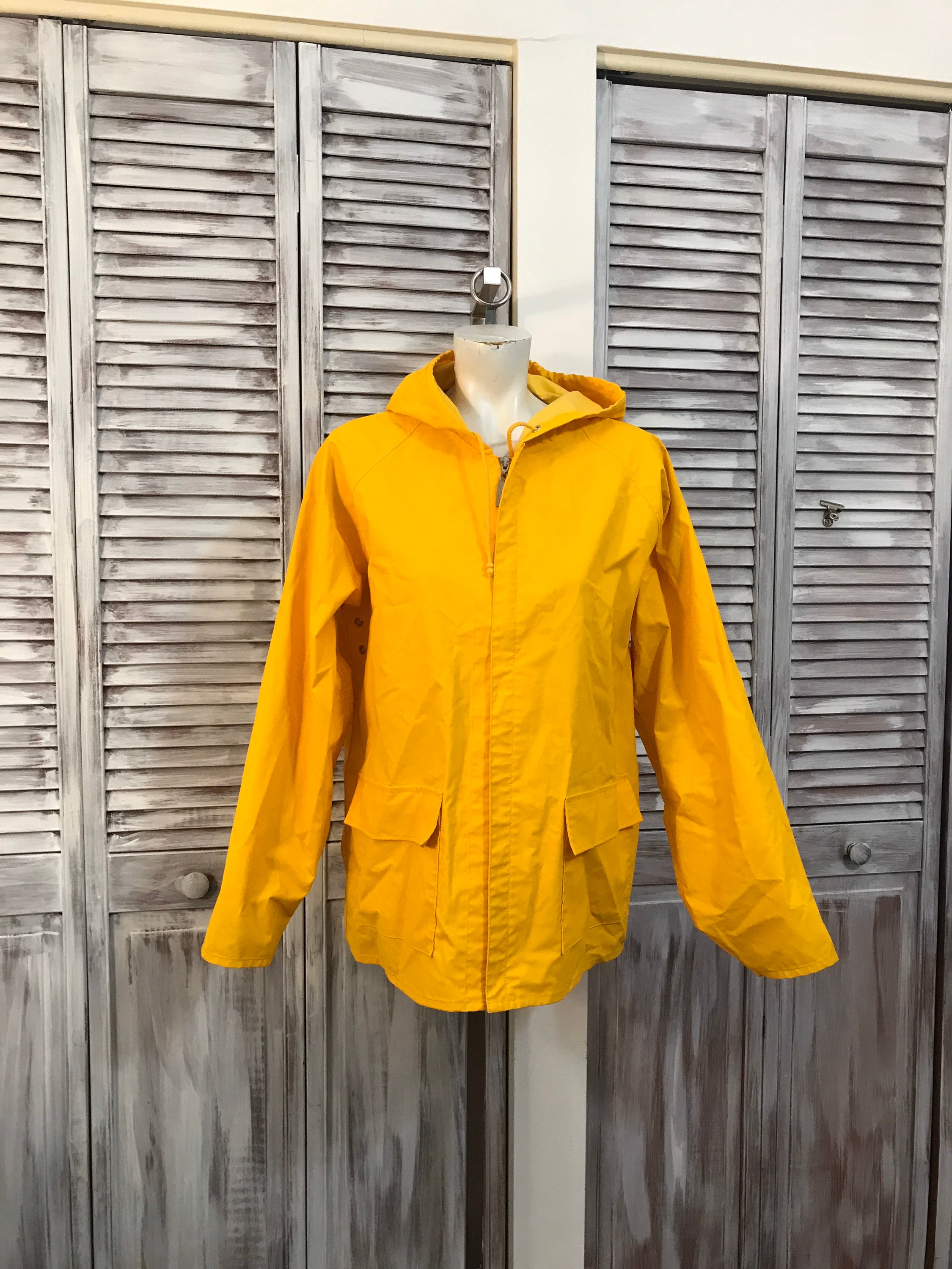 Vintage Men's Raincoat Ralf Lauren Bright Yellow - Etsy Sweden