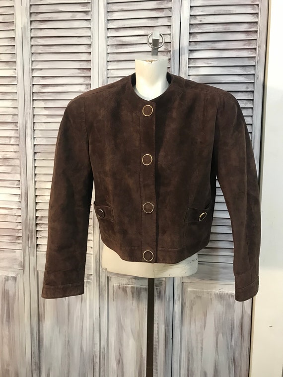 Giacca camoscio shop marrone zara