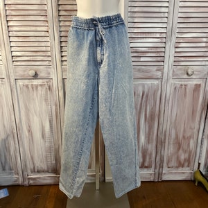 Unisex Vintage Baggy-Jeans mit hoher Taille, Größe L