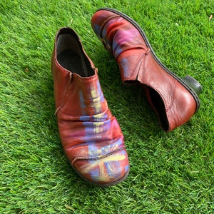 Funky Red Shoes Etsy Canada