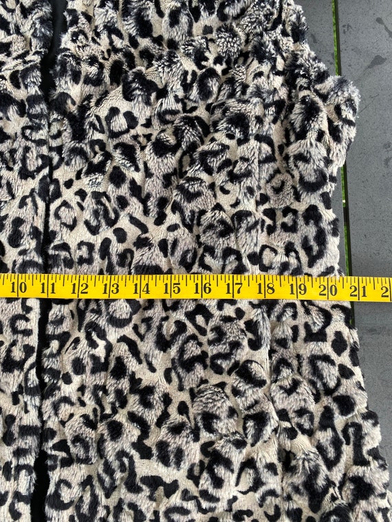 Leopard faux fur jacket vintage woman size 42 or … - image 8