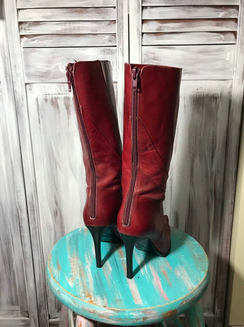 Botte femme botte vintage des années 90s botte bout pointu ...