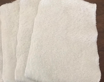 Zero waste, 30 pieces of white bamboo terry toilet paper - very soft and odor-resistant fabric