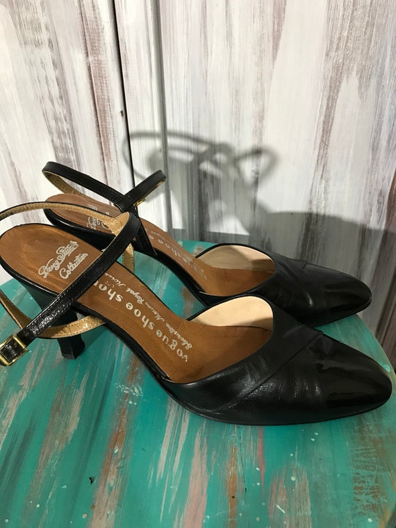 Women's shoe - vintage pump - 60s - patent leathe… - image 6