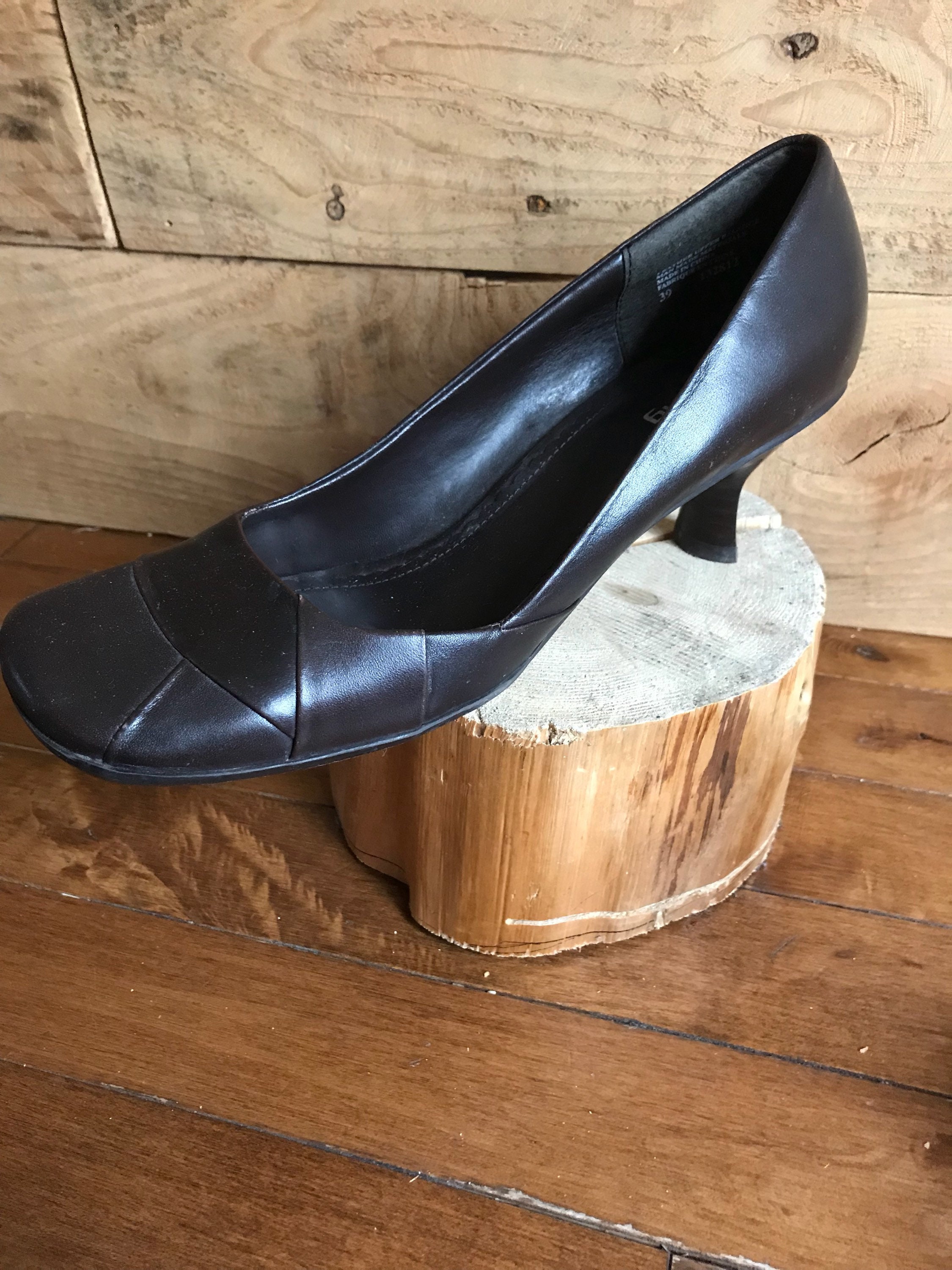 Shoe Pumps Leather Brown Vintage Spring 
