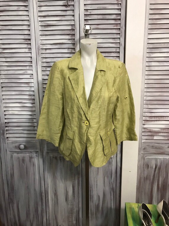 chartreuse blazer