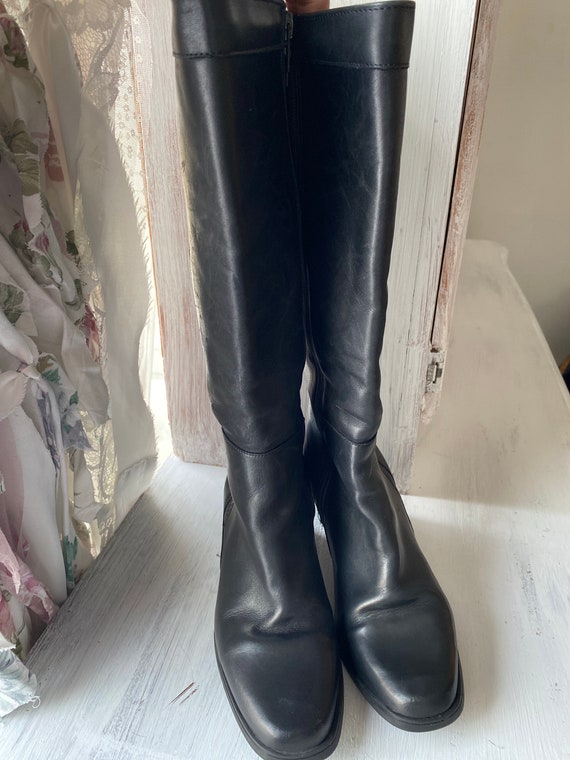 Botte cuir haute femme cheap