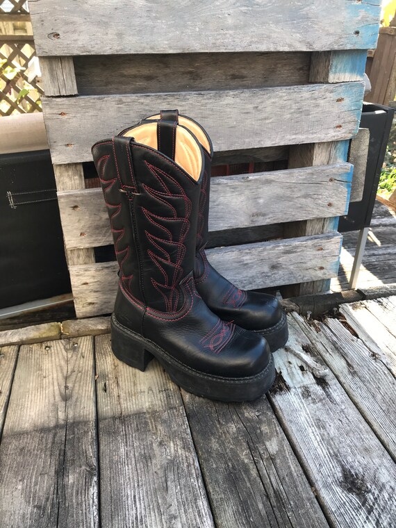 botte vintage chunky femme John Fluevog - botte ch