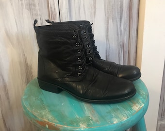 Leather Boot 90s - Etsy