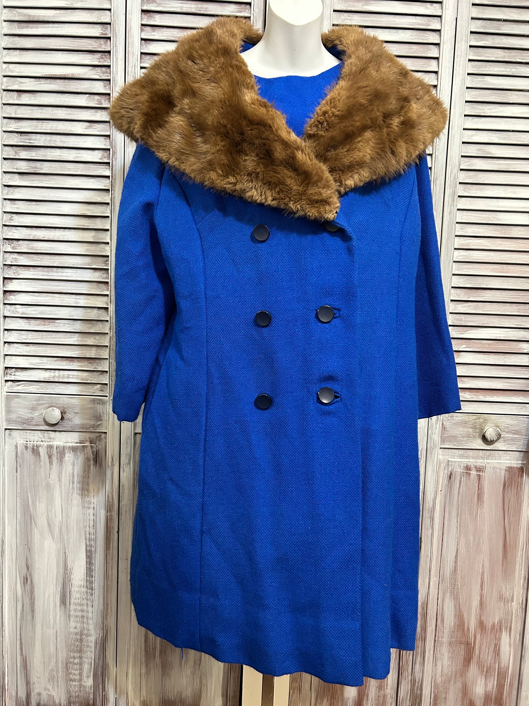 Fur Collar Faux Fur Mallia Cashmere Coat Beautiful Love Moschino