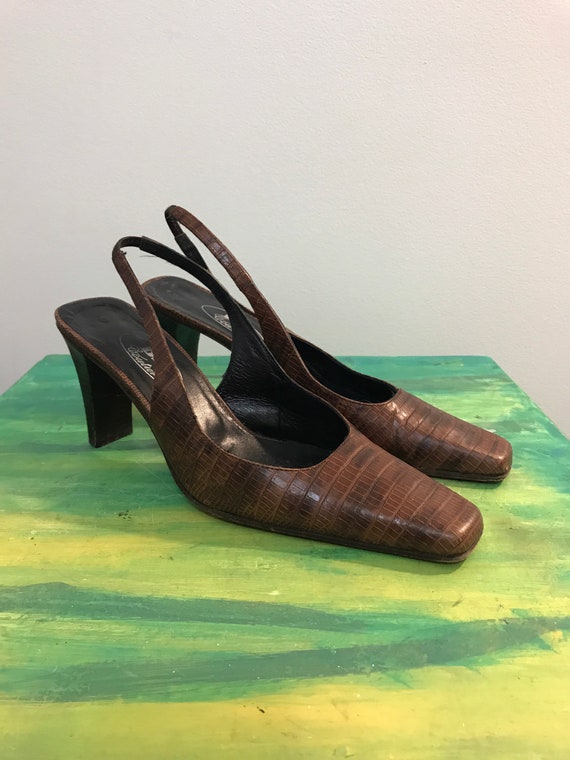 Women's shoe - vintage 90s - Spanish shoe - leath… - image 2