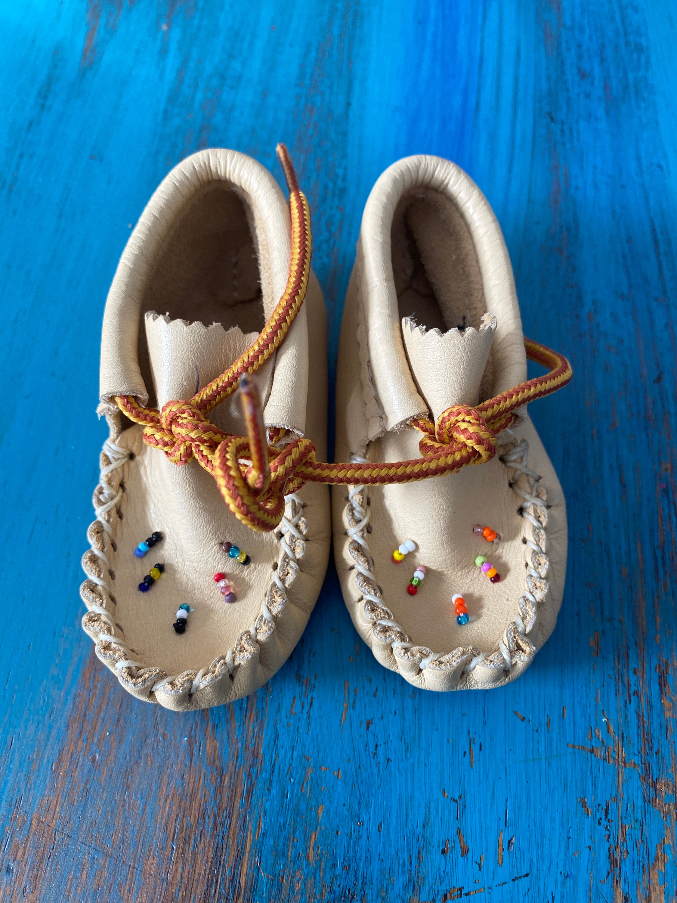 Beaded baby moccasins sale