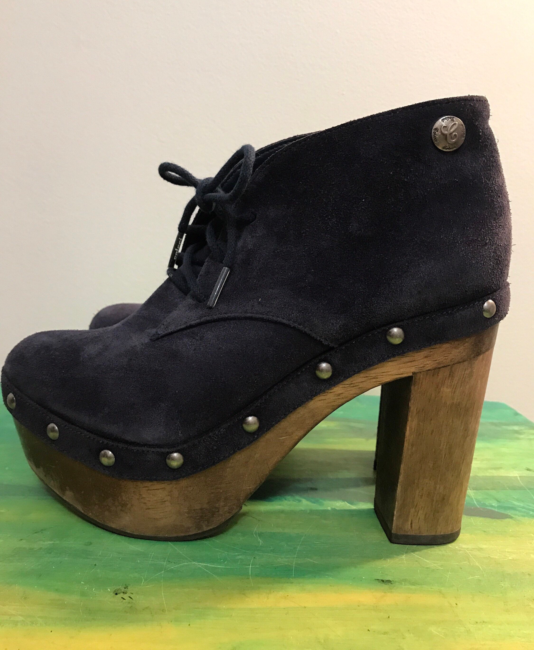 Buy Vintage Shoe Heels Colcci Platform Shoe in Sweden Purple Online in  India - Etsy