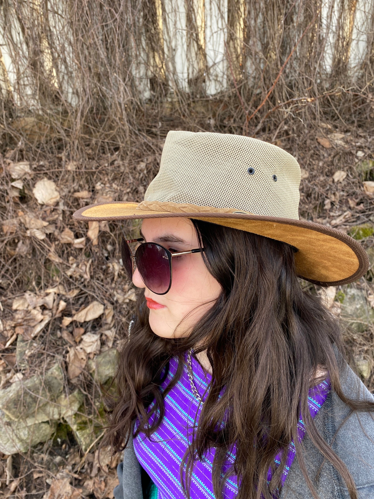 Cowboy hat or vintage cowgirl brown rigid felt western hat Etsy