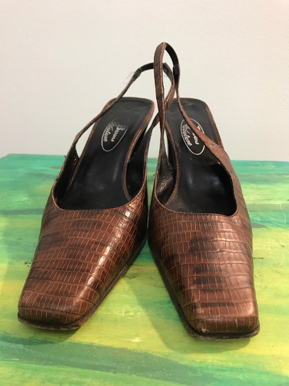 Women's shoe - vintage 90s - Spanish shoe - leath… - image 3