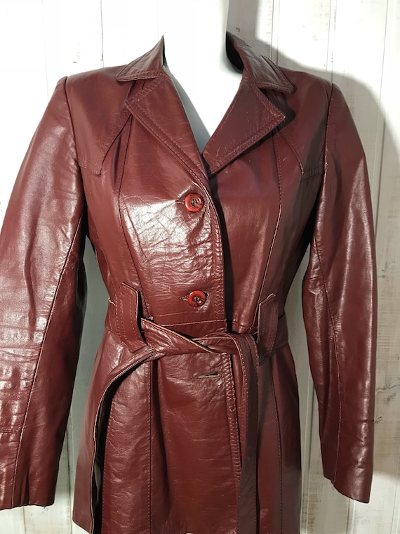Jacket - jacket - leather - brown - made in Canada