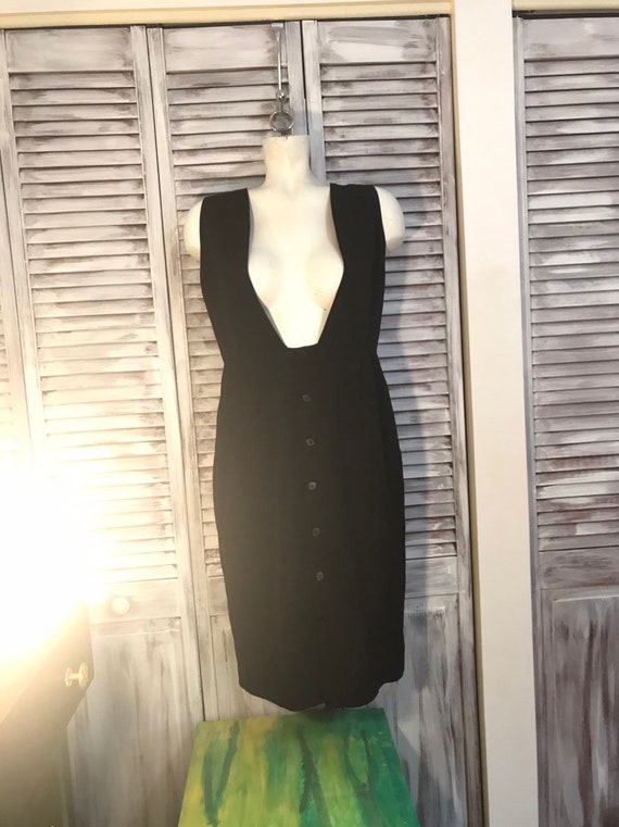 Vintage dress Rodier France - overalls long black