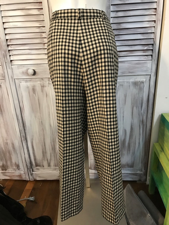 Pantalon femme tartan des années 70 pantalon tail… - image 3