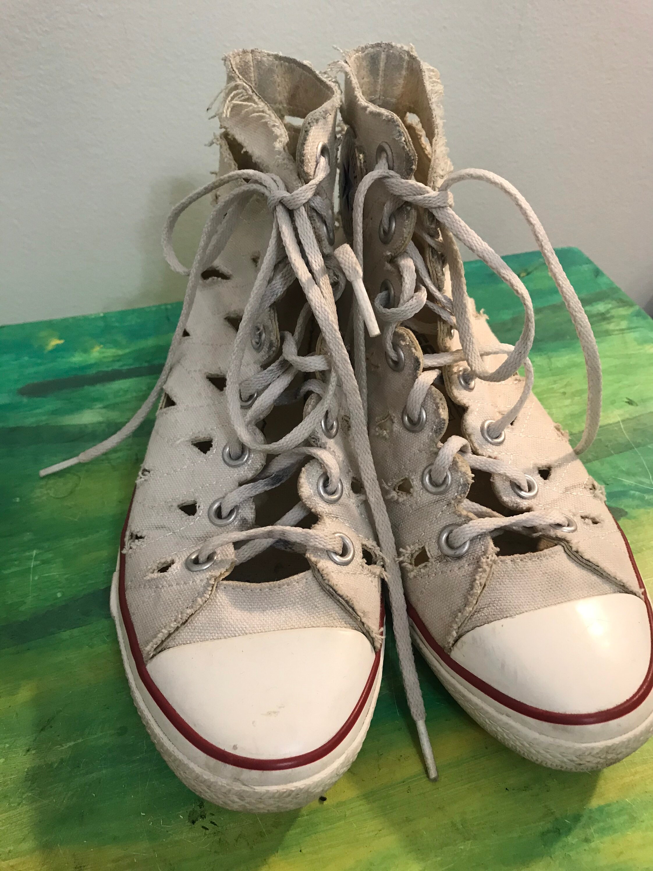 microscopio Automáticamente Algebraico Zapatos de salón Basket Converse lona perforada beige talla - Etsy México