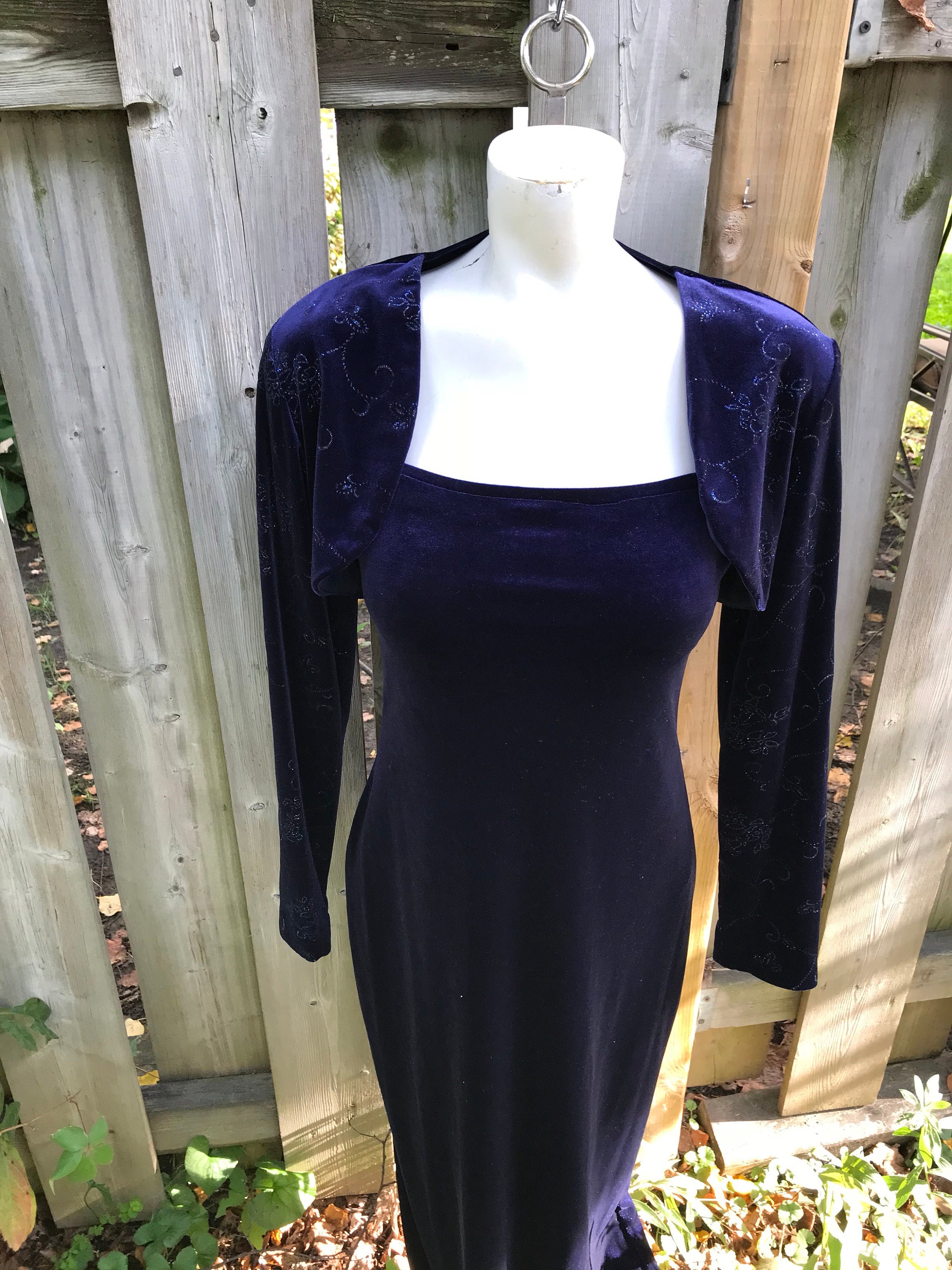 90s velvet dress