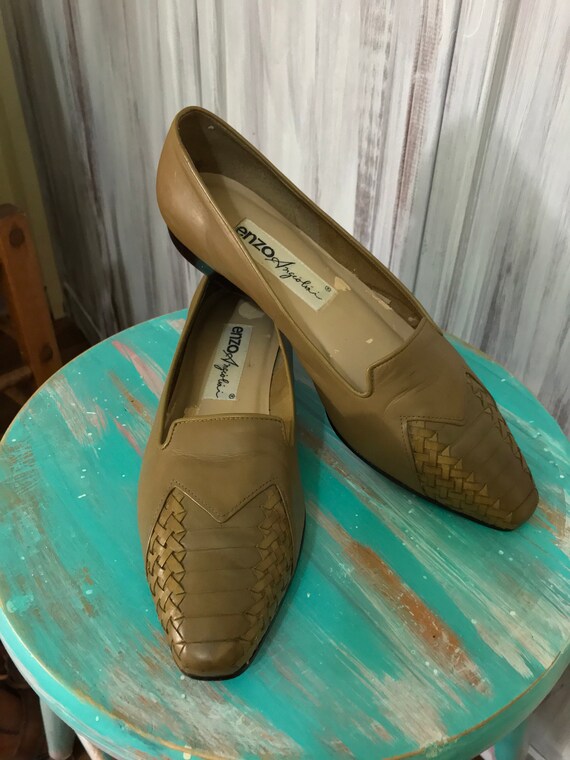 Women's shoe - vintage pump - pointed-end ballerin
