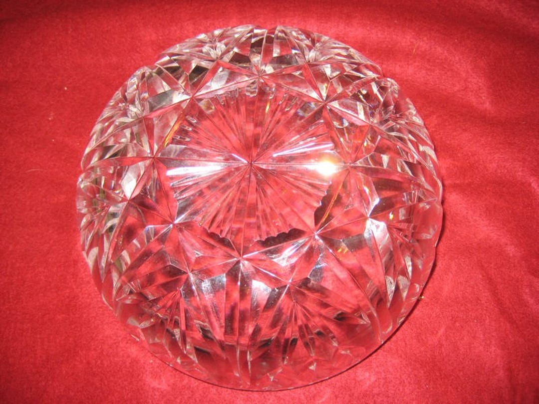 Vintage Crystal Bowl Etsy