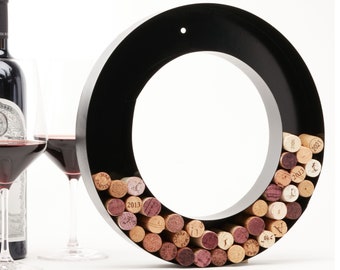 Custom Wine Cork Holder (A-Z) (Letter O), Decorative Wine Letters Cork Holder (O), Wall Art Cork Holder Decor (O), Drinking Lovers Gift