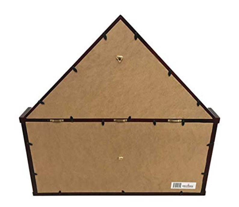 Solid Wood Cherry Large Military Shadow Box Frame Memorial Burial Funeral Flag Display Case for 5/' X 9.5/' Flag