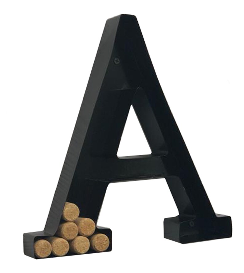 Wine Cork Holder AZ letter A Decorative Wine Etsy