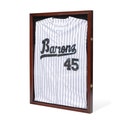 DECOMIL - Ultra Clear UV Protection Baseball / Football Jersey Frame Display Case Shadow Box, Cherry