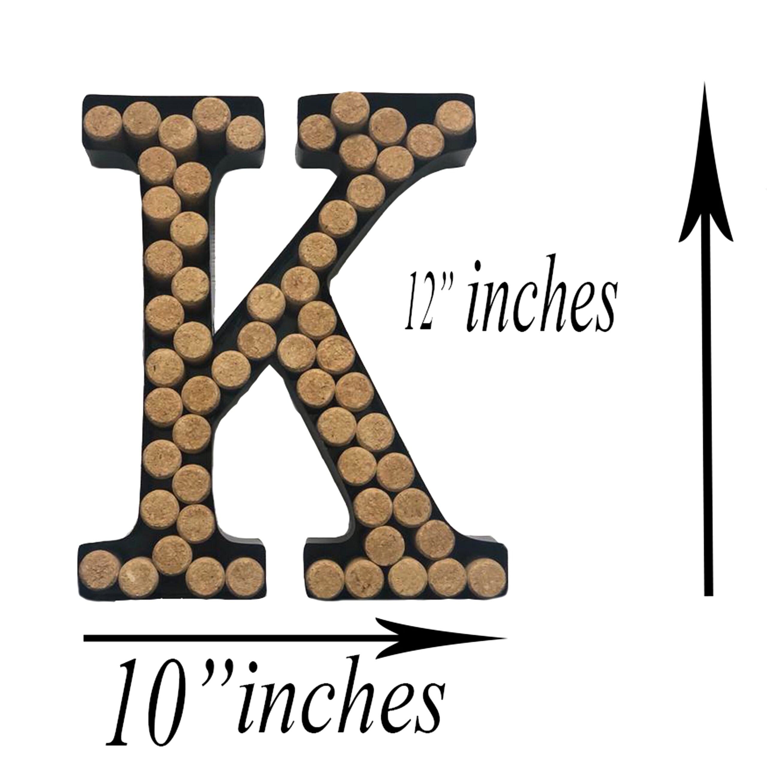 Wine Cork Holder AZ Letter K Decorative Wine Etsy
