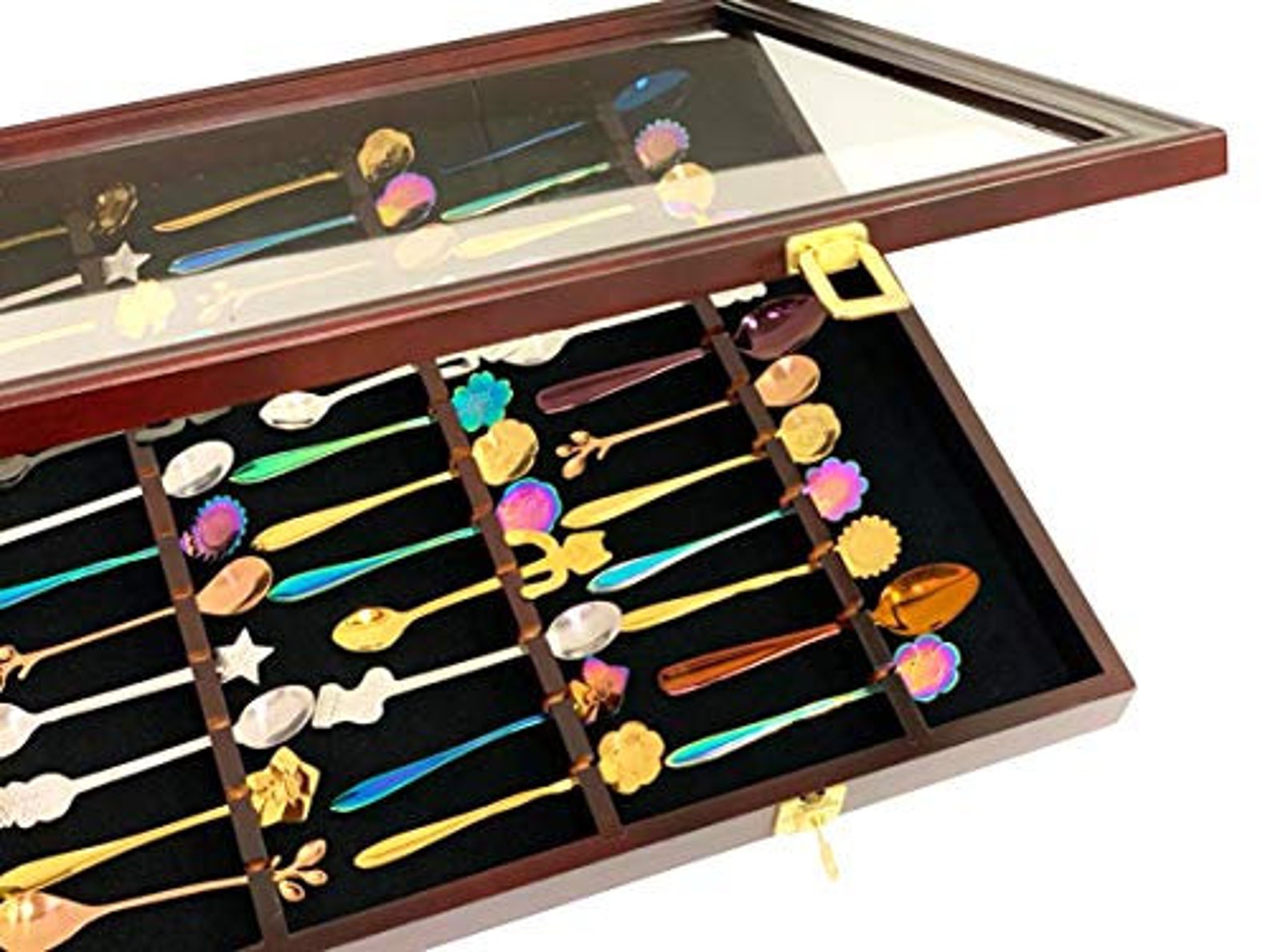 60 Spoon Rack Display Case Holder Wall UV Protection Etsy