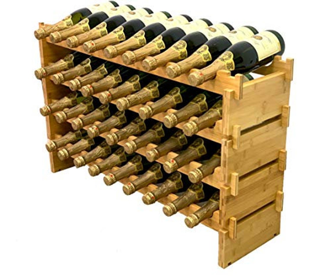 36 Bottle Stackable Modular Wine Rack Wine Storage Rack Etsy